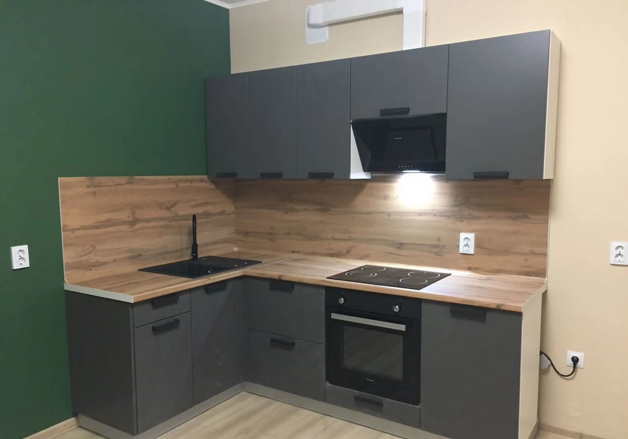 Угловая кухня разные размеры