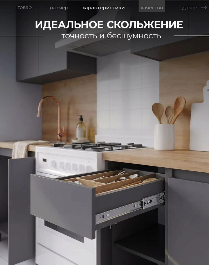 Кухня графит 2 метра новая