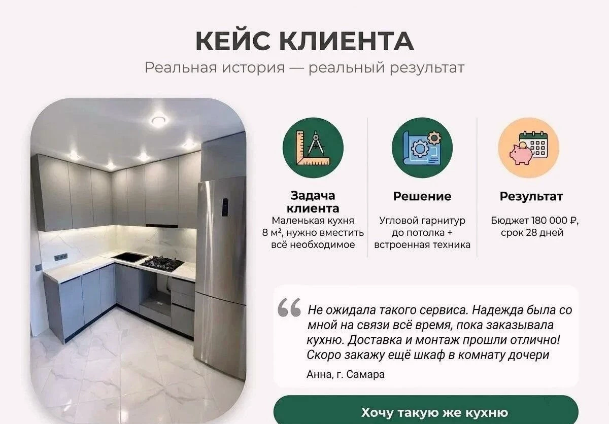 Кухня "Шампиньон" на заказ
