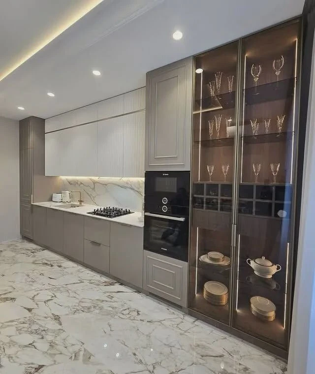 Кухня угловая с фрезеровкой